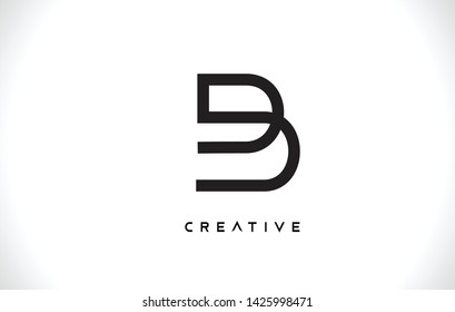 B Letter Design Logo with Creative Modern Trendy Minimalist Monogram Style Vector Illustration.
