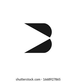 B Letter Design Logo with Creative Modern Trendy Minimalist Monogram Style Vector Illustration.