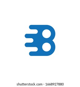Logotipo de diseño de letra B con una iluminación vectorial de estilo monograma creativa moderna y moderna.