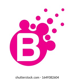 B Letter Design Vektorillustration Illustration Modernes Monogramm Symbol.