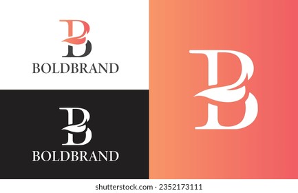 B Letter Design Vector Illustration Modern Monogram Icon. Logo design template.