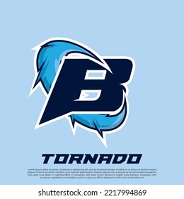 B Letter Esport gamer logo editable text effect, rgb and neon text style, badge logo esport