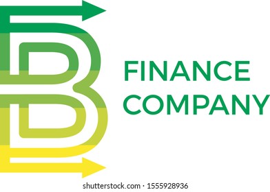 B Letter Finance Company Logo Vector Stock Vector (Royalty Free ...