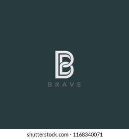B Letter Font Alphabet Character Line Design