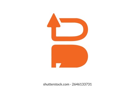 B Letter Growth Logo Design