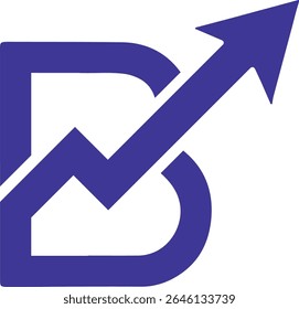 B Letter Growth Logo Design