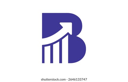 B Letter Growth Logo Design