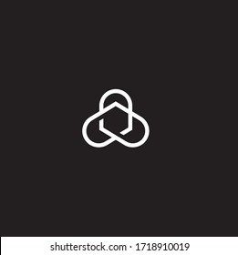 B Letra Heart Shape Plantilla de logotipo de forma de corazón Diseño de ilustración.line