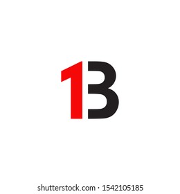 B letter icon initial logo design vector template
