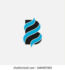 B letter icon logo vector design template