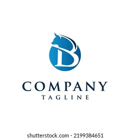 B Letter initial Bullish Trader Logo. 
Trade bull logo design template vector. 
Economy Financial bull modern logo creative unique icon