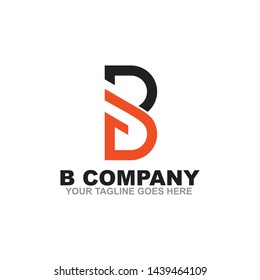 B letter initial logo design vector template