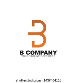 B letter initial logo design vector template