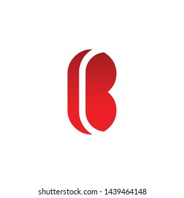 B letter initial logo design vector template