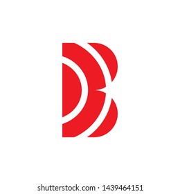 B letter initial logo design vector template