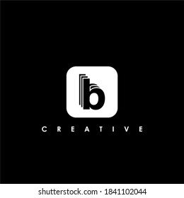 Letra B Ilustración vectorial de plantilla de diseño de logotipo inicial	
