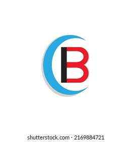  B letter initial logo design Free Vector