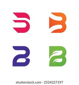 B letter Initial Logo design Template