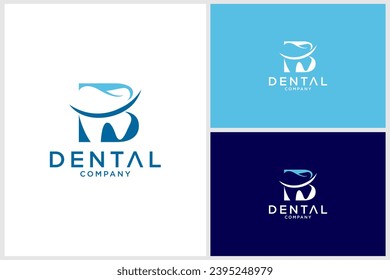 B Letter initial modern dental logo vector. Minimalist teeth logo creative unique icon
