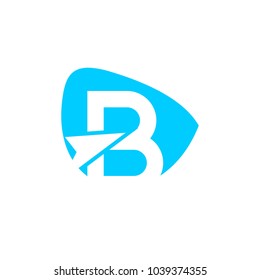 B letter initials logo