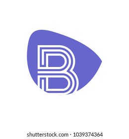 B letter initials logo