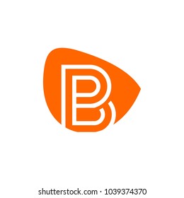 B letter initials logo