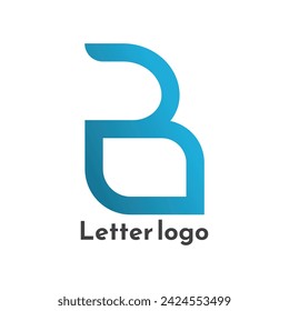 B letter latin english in doodle scribble brush hand drawn style isolated on white background. For lettering, presentation, font, education, logo, signboard, branding, abc, alphabet.