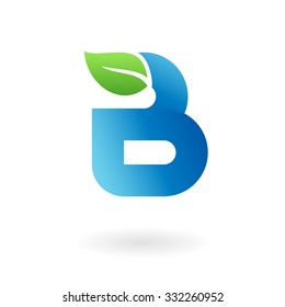 b letter leaf eco logo symbol green leaves alphabet b letter business logo design template abstract vector elements for corporate identity emblem label or icon of eco friendly company b letter leaf ec