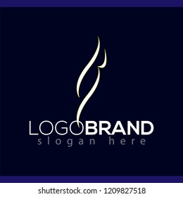 B Letter line abstract Logo vector element. Abstract Line Logo