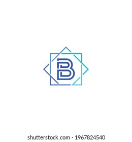 B letter line logo design vector template, b logo, bb logo design