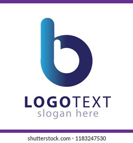 b b letter logo