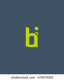 B I letter logo
