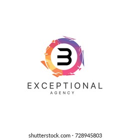 B letter logo. 