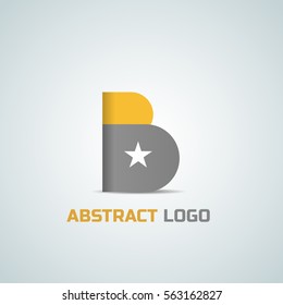 B letter logo abstract
