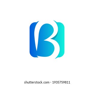 B letter Logo- Abstract Logo- Colorful Logo- Custom logo