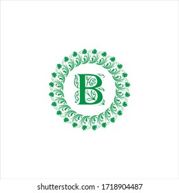 Diseño abstracto del logotipo de letra B