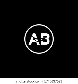 A B letter logo abstract design