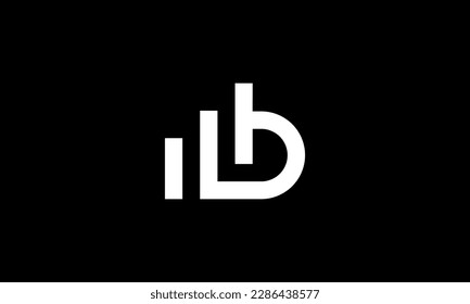 B letter logo and bar graph
