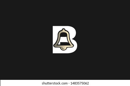 B letter logo with a bell inside the letter
