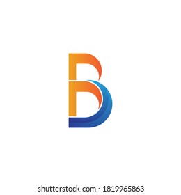 B Letter logo business template vector icon
