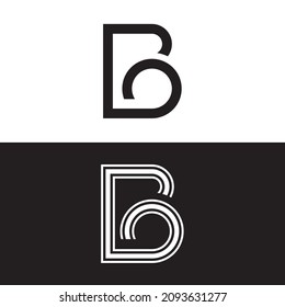 B Letter logo business template vector icon design
