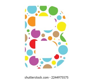 B Letra Logo Plantilla de vectores de diseño creativo