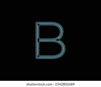 Elemento de vector de diseño creativo con logotipo de letra B