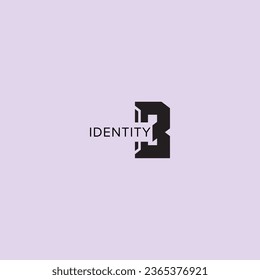  B Brief Logo kreatives Design mit Vektorgrafik, B einfaches und modernes Logo.