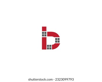 b Logotipo de carta con plantilla de vectores de tipografía comercial moderna creativa. Vector e ilustración del logotipo de la carta de resumen creativa