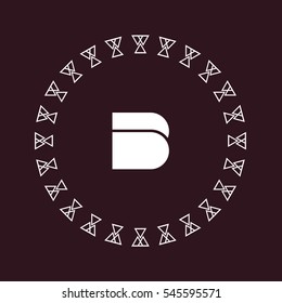  B letter logo design