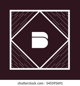  B letter logo design