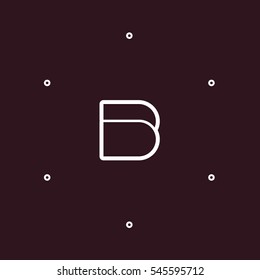  B letter logo design