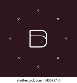  B letter logo design