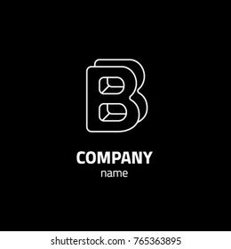B letter logo design